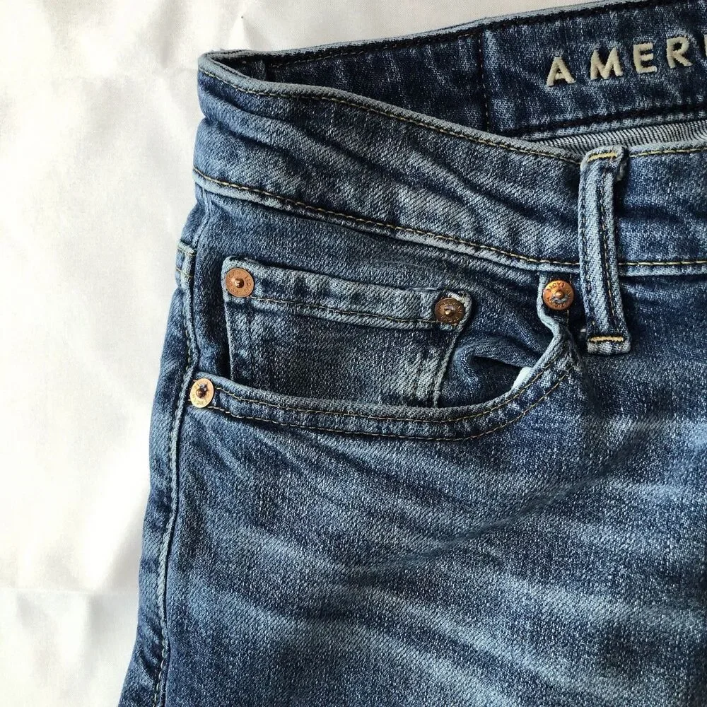 American Eagle Flex Fit Men's Slim Straight Blue Jeans Size 29x30